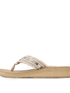 YELLOW BOX CAILEEN TAUPE SANDALS MEDIUM WIDTH NEW IN BOX
